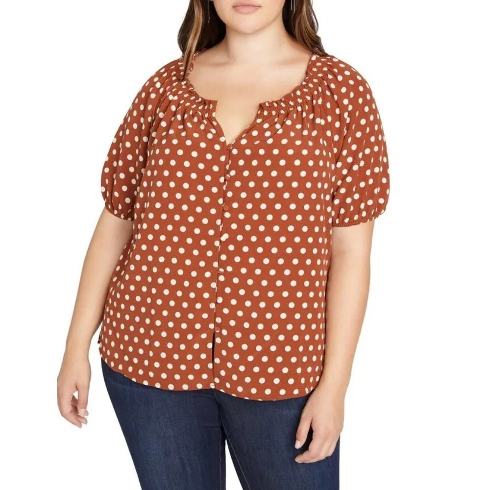 Sanctuary Westside Dot Blouse